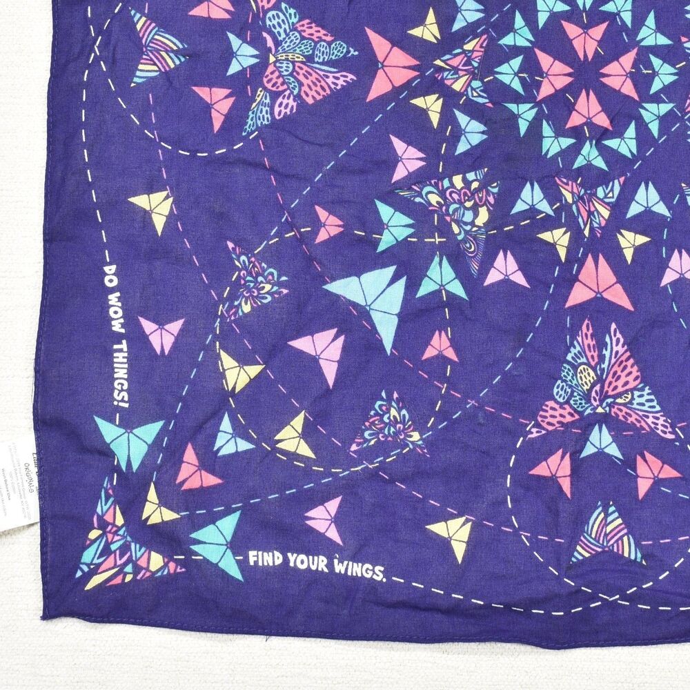 Girl Scouts Little Brownie Bakers Find Your Wings Bandana Scarf Purple Cookie